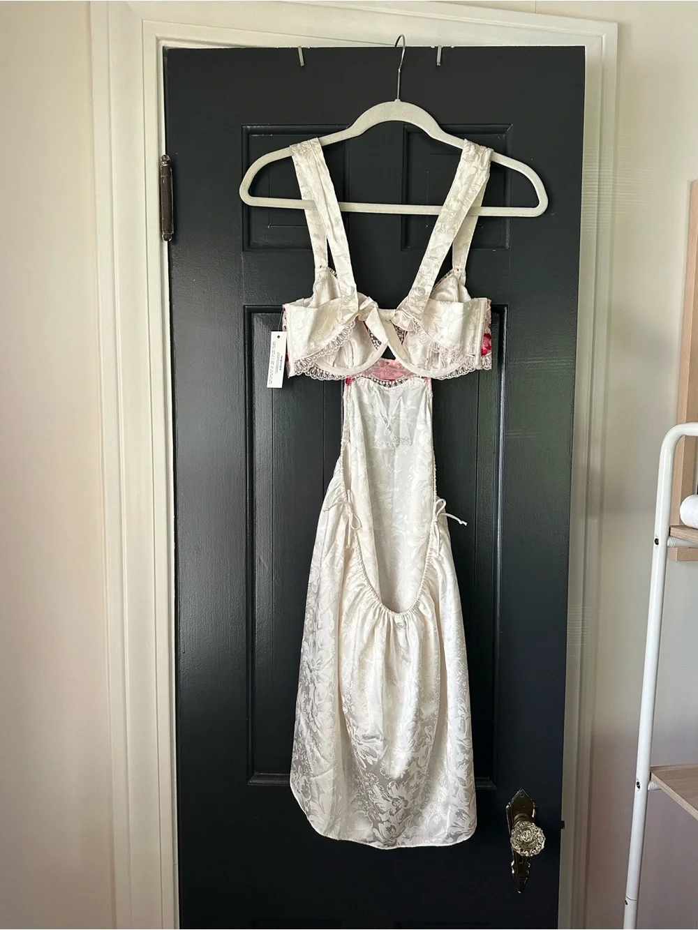 For Love & Lemons Festival Rose Slip Dress Ivory NWT Medium